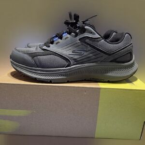 Skechers Men's Black and Gray Athletic Shoes